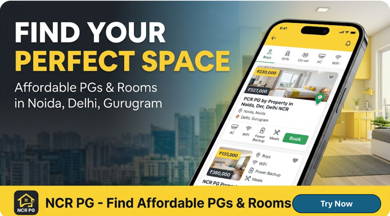 NCR PG – Find Your Perfect Space in Delhi NCR