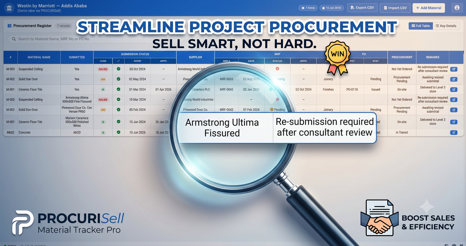 Procurement Tracker